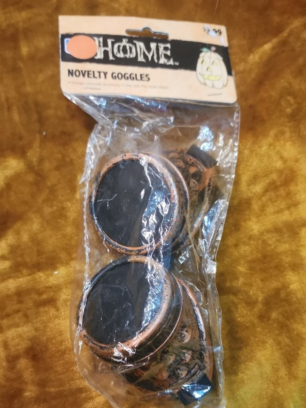 (8pc) Steampunk Mask ,Goggles, and  Glasses Set in Metallic Bronze And Silver